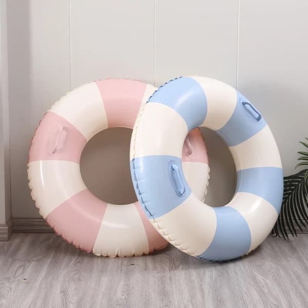 Storlek 90 arn Summer Stripe Uppblåsbar Simring Leksak B