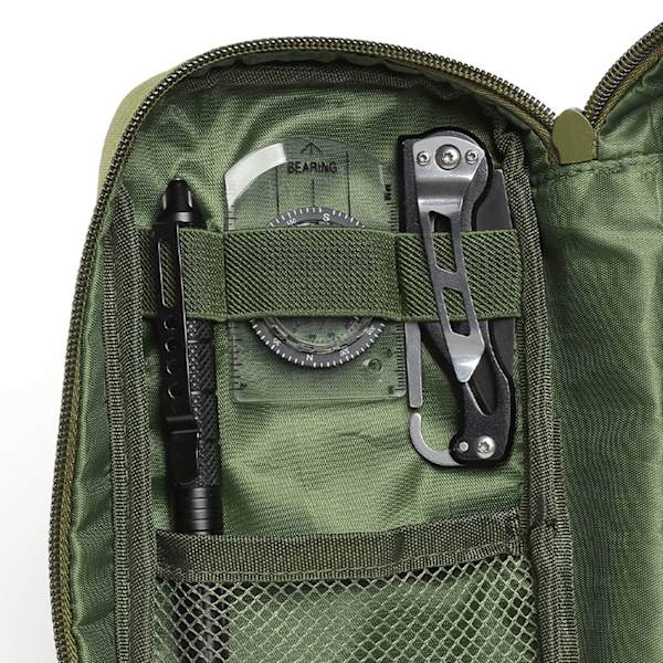 Medi First Aids s EDC Outdoor Portable Reseförvaringsväska Verktyg Väskor Jakt Camping Reseförvaringstillbehör Army Green