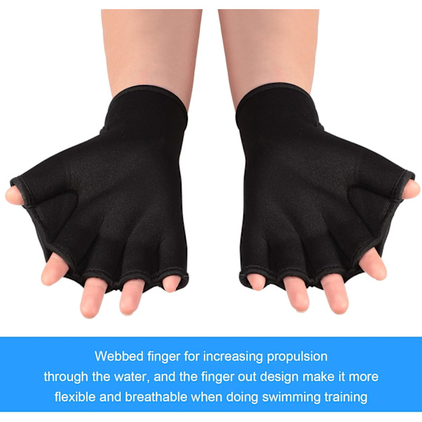 2 par simhandskar Aquatic Swim Training Handskar Neopren Handskar Webbed Fitness Vattentäthetsträning