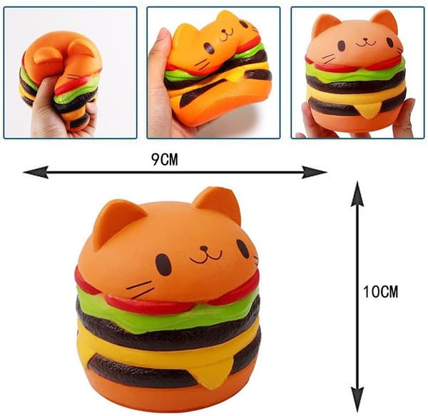 Krammedyr sød kawaii blød blød blød simulering hamburger f
