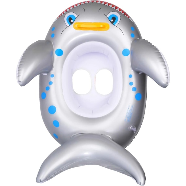 Simringar Haj Simring Baby Pool Float Toy Tecknad Uppblåsbar Fisk Simring Sommar Pool Float Ring för 1-3 år gamla barn