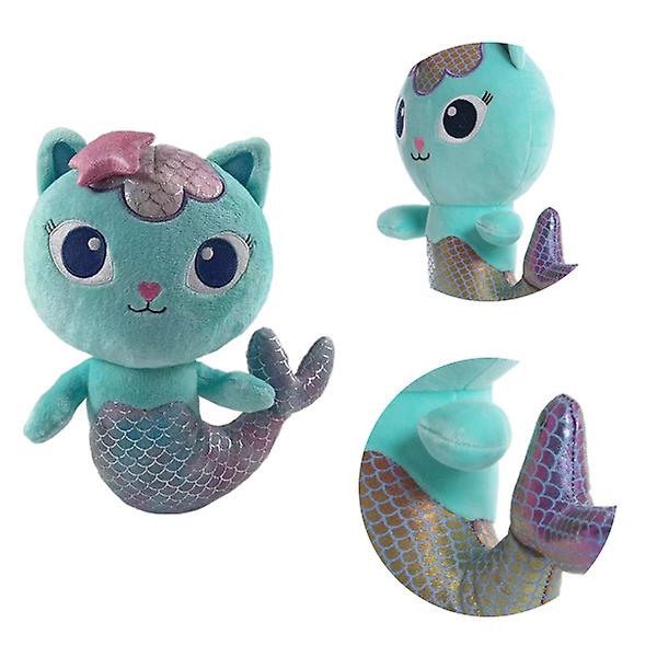 Gabby's Dollhouse Mermaid Anime Tecknad Plysch Doll Gosedjur Barnfödelsedagspresent （lila）