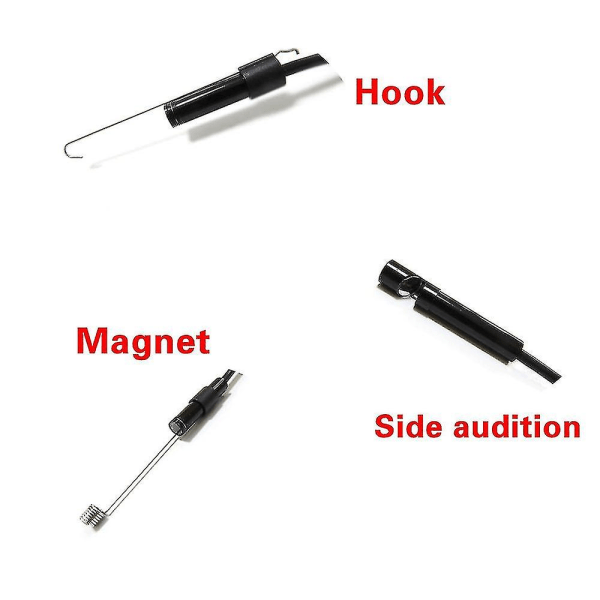 3-i-1 industriellt endoskop Borescope inspektionskamera Inbyggd 6 lysdioder Ip67 vattentätt USB typ c endoskop