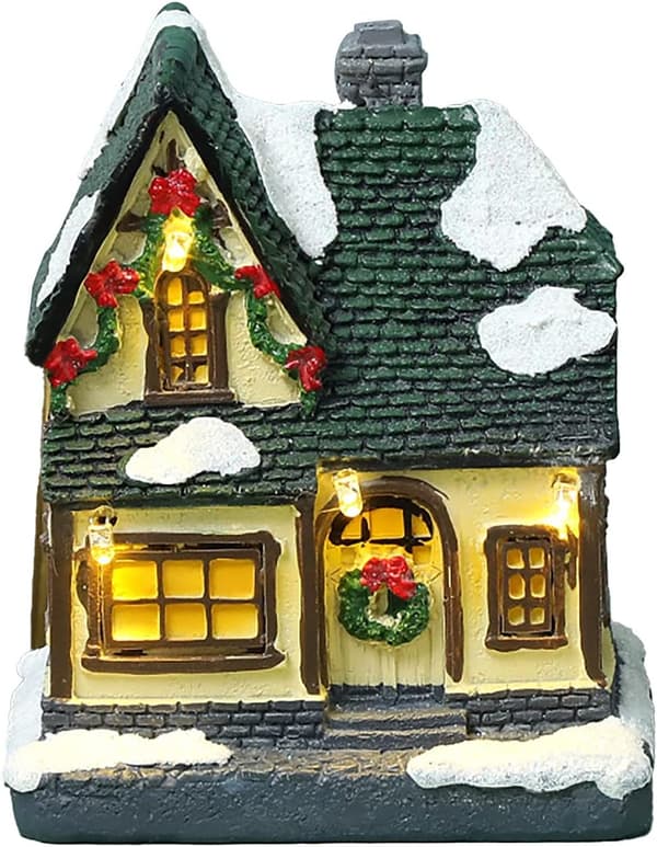 Europeisk Jul Glødende Lite Hus Igloo - Ny Julepynt