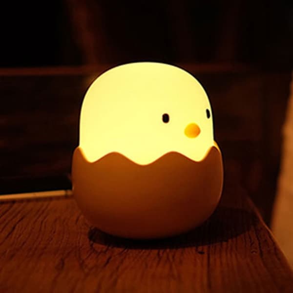Klapp Lampe USB Nattlampe HVITT LYS HVITT LYS