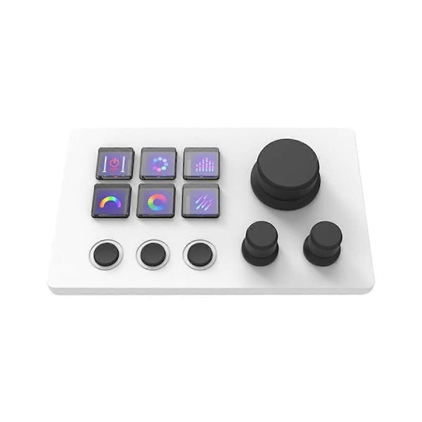 For StreamDeck Virtuelt Tastatur LCD-knapp 6 Taster Live Innholdsskaping Kontroller Tilpasset Knapp for Windows/Android/IOS