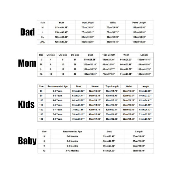 Julpyjamas kostym dad S