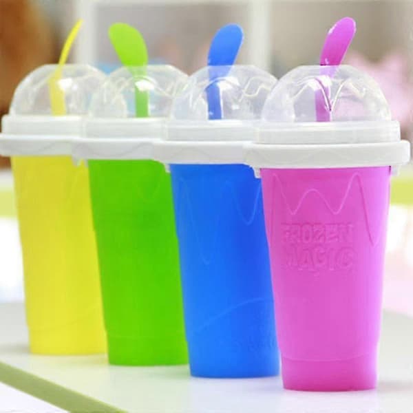 Smoothiesmugg Miljövänlig Dubbellagers Silikon Slushy Glassmaskin För Hemmet