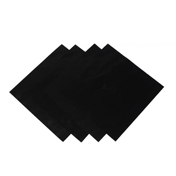 4 st fyrkantig folie gashällsskyddsfoder Återanvändbar Easy Clean Skyddsdyna