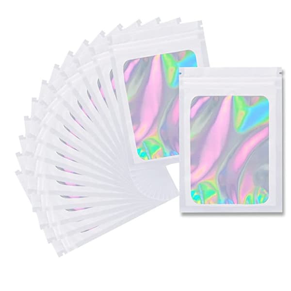 14*20 cm luktsikre grip-ziplock-poser 100 stk laserfoliepose