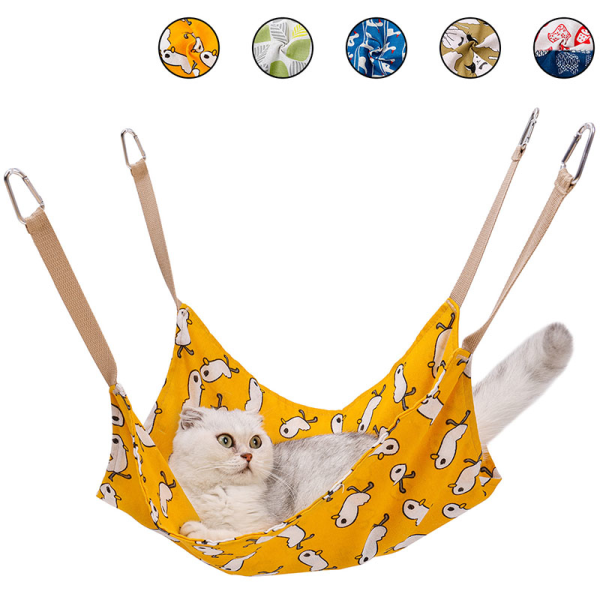 Cat Cage Hängmatta Husdjurshängsäng Sovgungstol Andas Bekväm bursäng för kattunge Four Leaf Clover