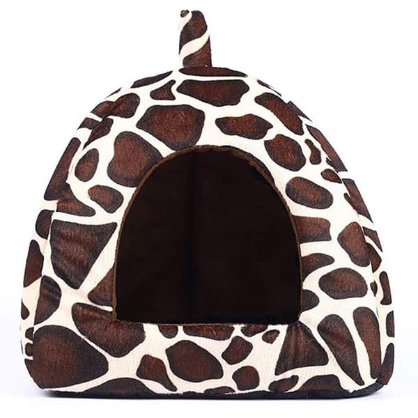 Pet Winter Plush House Avtagbart och tvättbart Vikbart Mjukt S