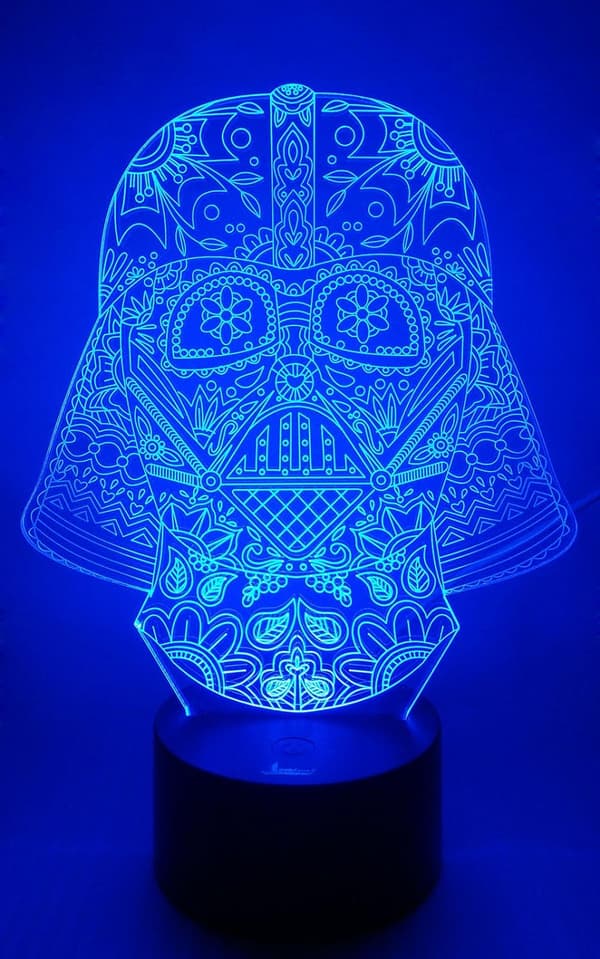 Darth Vader 3D Natlampe LED Illusion Lampe Sengebord Ta