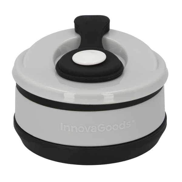 Sammenleggbar kopp med lokk - silikon black