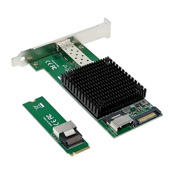 M.2 10G Server Netværkskort M.2 M X520-DA1 10G SFP+ Fiberoptisk Industriel Computer Server Netværkskort JL82599EN Chip