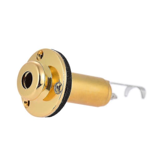Akustisk elektrisk gitar Mono End Pin Endpin Jack Socket Plug 6,35 mm 1/4 tomme kobbermateriale med S