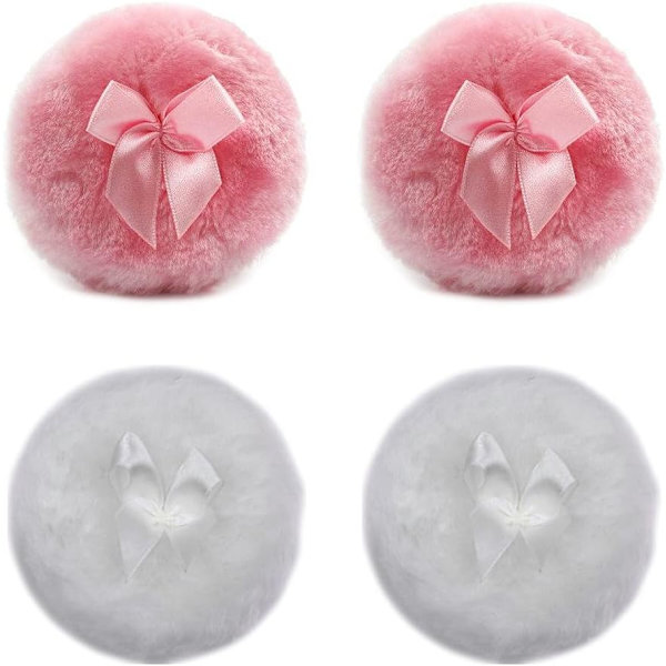 Pehmeä Plush Powder Puff, Pehmeä Kasvopuuterivippa Rusetti