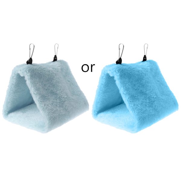 Varmt fågelbo Vintersäng Hus Snuggle Hut Hängmatta Bur Tält Plysch gömställe för små papegojor Cockatiels Green M