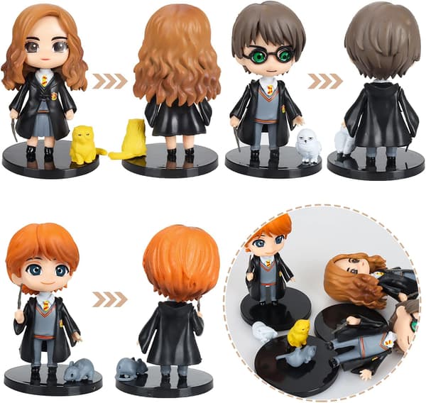 PCS Harry Potter Figur Kage Toppers, Troldmand Kage Toppers, Mini F