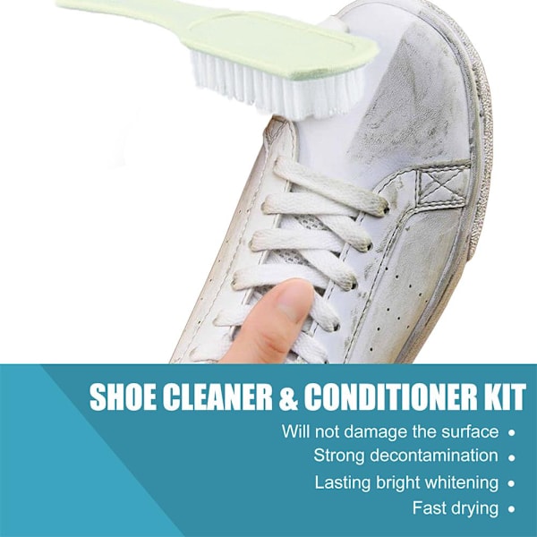 100ml Shoe Cleaner Sneaker Tennis Läder Vita Skor Rengöring F