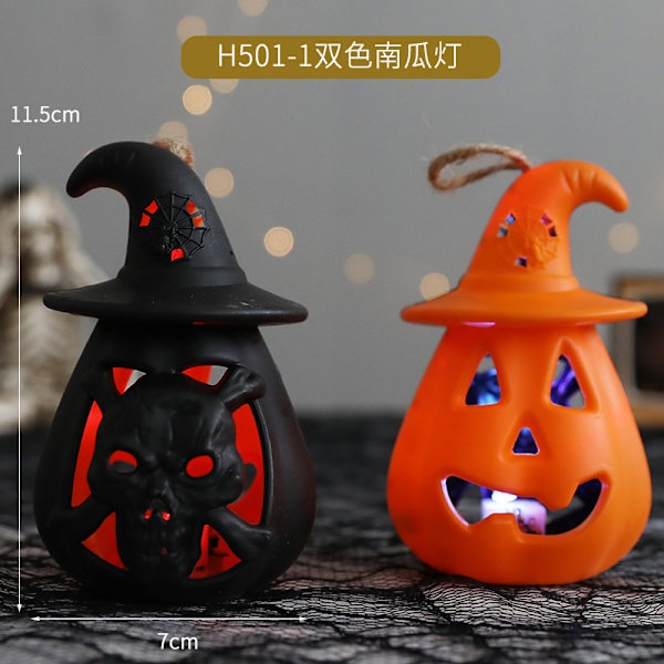 Halloween-kurpitsalyhty, 2 kpl