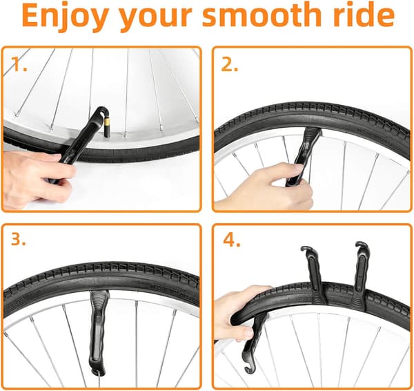 Sæt med 4 glatte cykel dækhegn, som ikke vil skade dækket