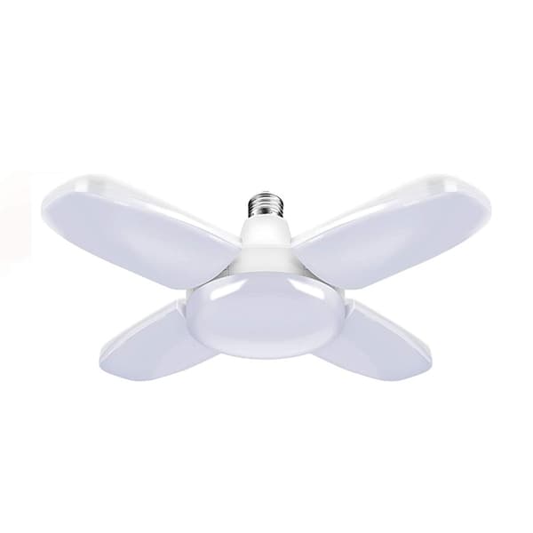 LED-hoder Sammenleggbar garasjebelysning LED-verkstedlampe for arbeidsbenk Four Leaf Light 60W