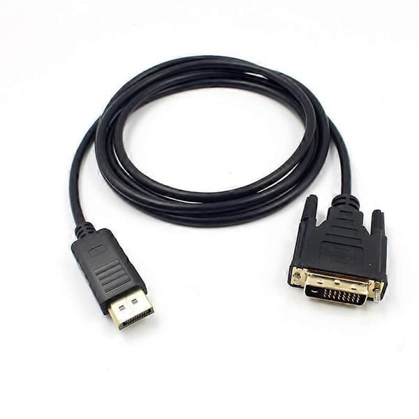 1,8 m Displayport DP hane till DVI-kabeladapter 24+1 stift kärnkabel hög klarhet 1080P