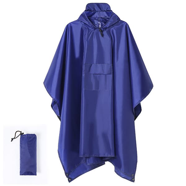Regnfrakke udendørs vandreture tre-i-en poncho