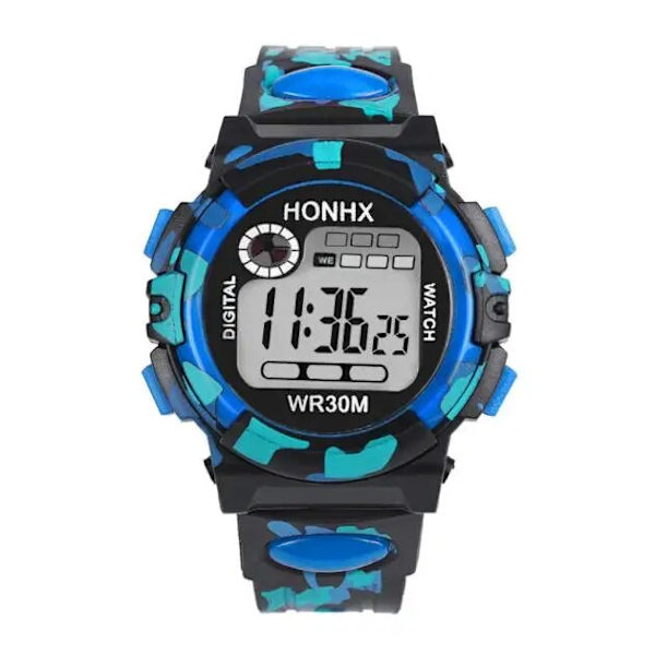 Children's Sport Watch Camouflage Military Digital Watches Multi-function Waterproof Outdoor Smart Watch For Boy Girl Reloj Red
