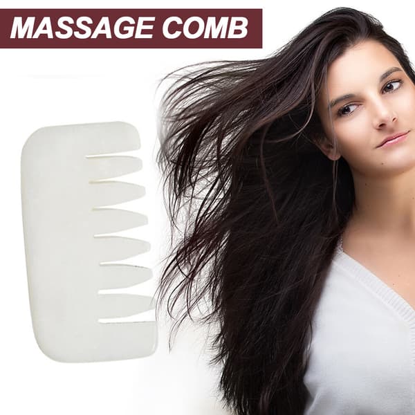 Gua Sha Sten Massage Naturlig Jade Huvud Hårbotten Skrapmassage C