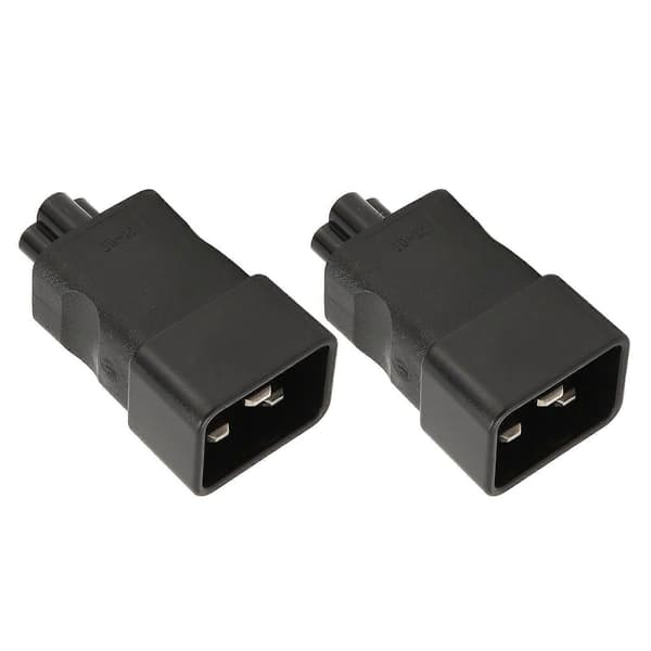 2 stk. IEC320 C20 til IEC320 C6 strømadapter Professionel C20 til C6 strømstikadapter til bærbar PDU-server UPS-stik 250V