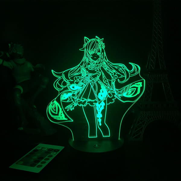 Spill Genshin Impact Keqing 3d Led Nattlys Lampe