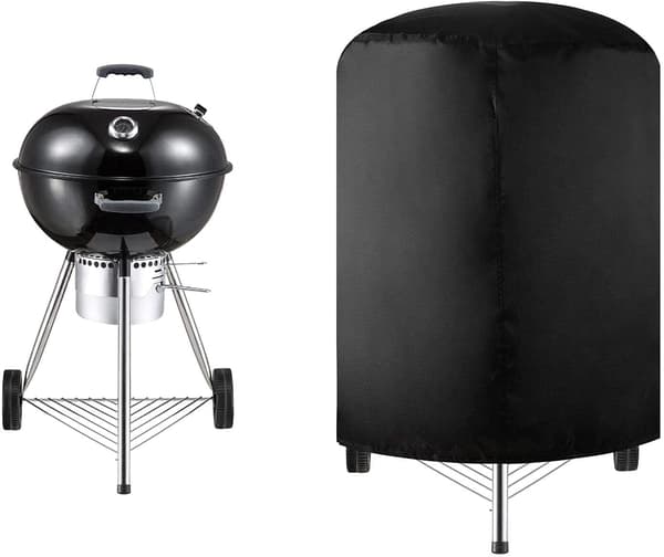Rund BBQ-Dæksel, 210D Oxford Klud Vandtæt BBQ Grill Dæksel, B