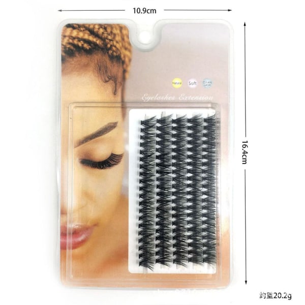 5 rækker individuelle vipper Naturlige Bløde 12MM 12mm30D