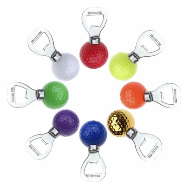 Golfbollsflasköppnare Golftema Ölflasköppnare Rolig kyl Ölöppnare Golfare Nyhet Present till golfälskare Verktyg Red