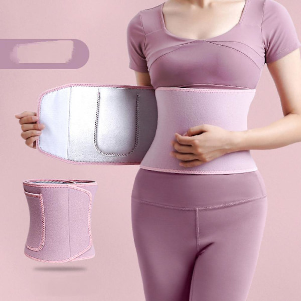 Andningsbar Fitness Midjeband, Silverjonbeläggning Waist trainer Bantningsträning Magomlott Body Trimmer Bälte- Xl
