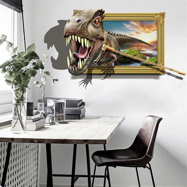 Et stykke 50 × 70CM dinosaur soverom stue dekorasjon hom
