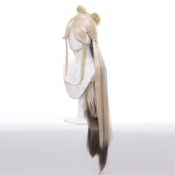 120cm Anime Spill Genshin Impact Cosplay Halloween Ningguang Cosplay Parykk Genshin Impact Ning Guang Cosplay hår
