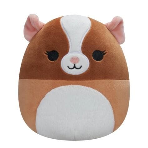 Squishmallows 9 cm, Garret det brune og hvite marsvinet