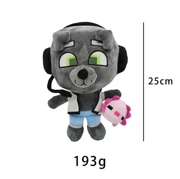 25 cm Bobicraft Gitd Ulv Plyslegetøj Dukke Pude Til Piger Gave