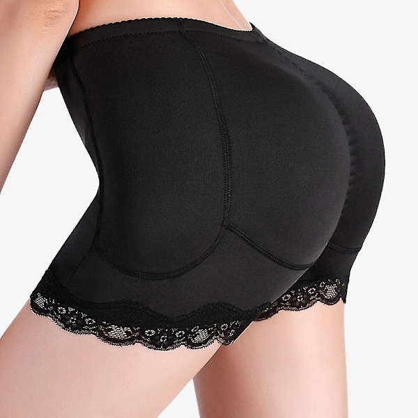 Dam Body Shaper Butt Lifter Byxor Butt Hip Enhancer Trosor Shapewear Booty Lifter Fake Ass Booty Pad Control Trosor,svart 4XL