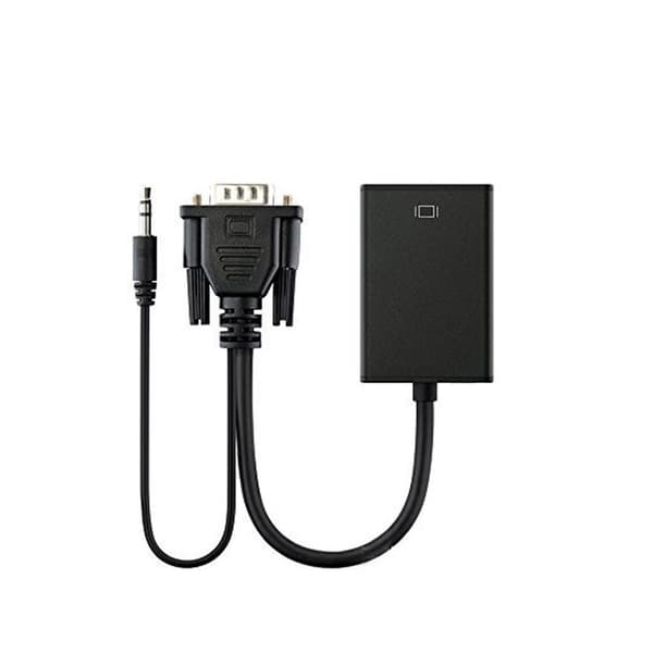 VGA-uros HDMI-naaras -muunninadapterikaapeli, ulostulo 1080P HD+A