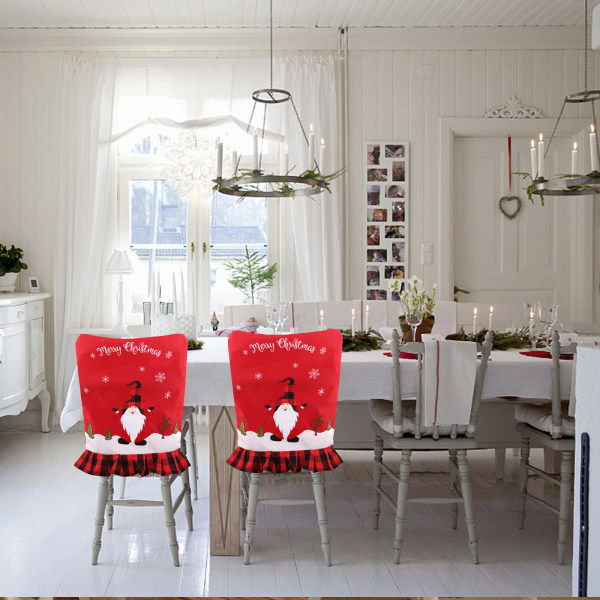 2 st Julstolsöverdrag