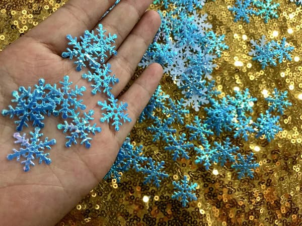 1200 st Simulering Snowflake Artificiell Snowflake Plast Snowfl