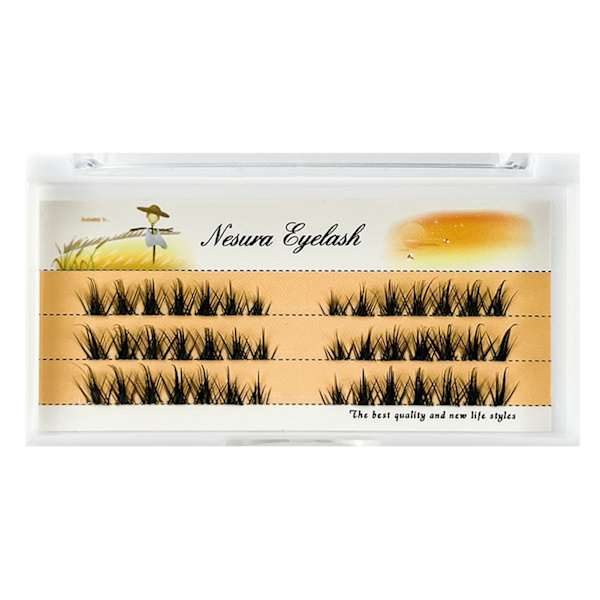 Segmenterade lösögonfransar Stabil Curl Tjock Fluffiga Fransar Cosplay Makeup Tools c08transparent