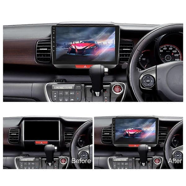 2G+32G Android 13 9 tommer bilstereo Carplay Android Auto til N-BOX 2011-2017 Højrestyret, Bluetooth Wifi FM Bakkamera
