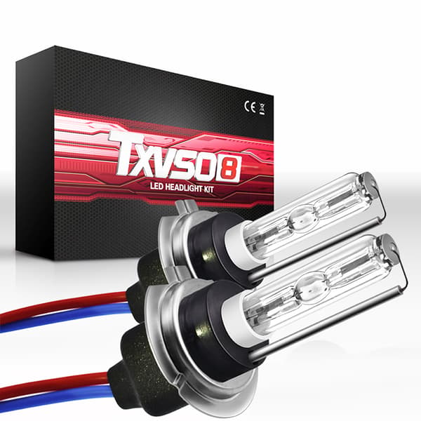 2x Xenon H7 HID Kit 55W Bilforlygter 12V 8000K