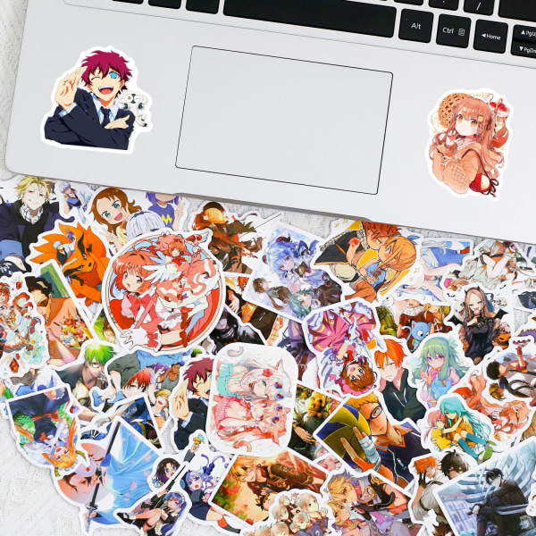 Genshin Impact Cartoon Character Stickers, set med 50, vattentät och UV-beständig, perfekt för alla dina prylar