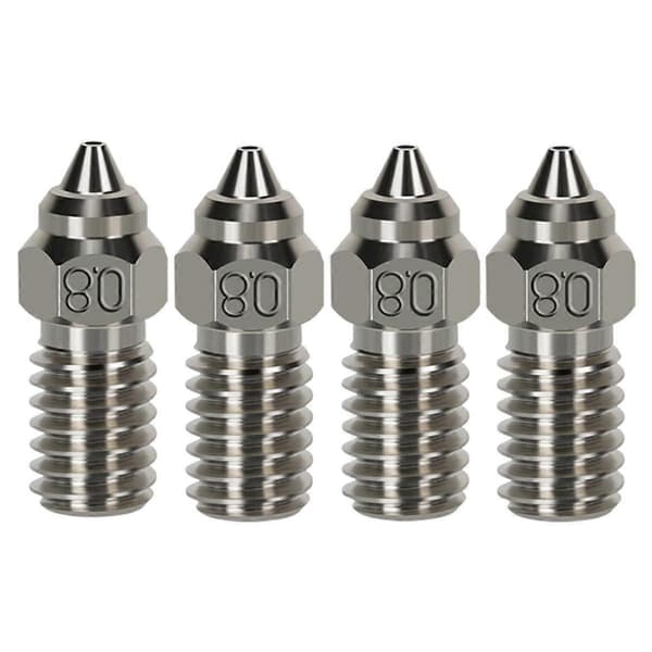 4PCS 0.8mm för 7/5/3V3 SE Munstycke Krom Zirkonium Koppar Munstycke Högflödes Högtemperatur CHT Munstycke